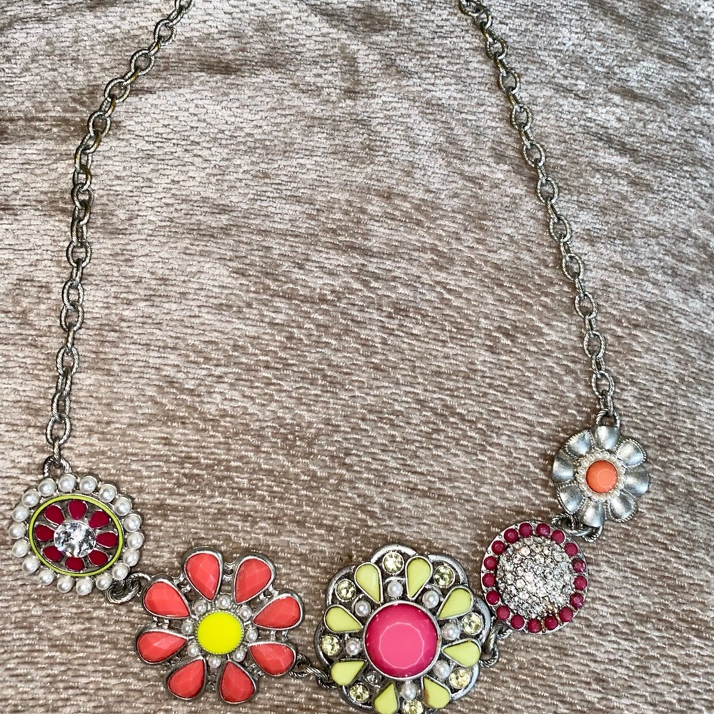 Lia Sophia flower necklace